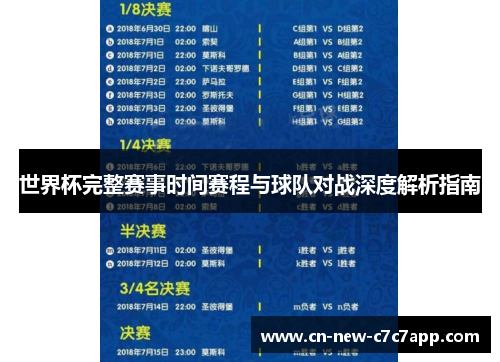 世界杯完整赛事时间赛程与球队对战深度解析指南