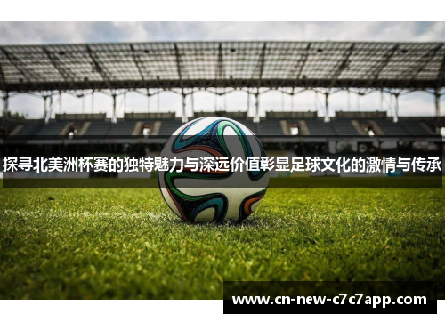 探寻北美洲杯赛的独特魅力与深远价值彰显足球文化的激情与传承