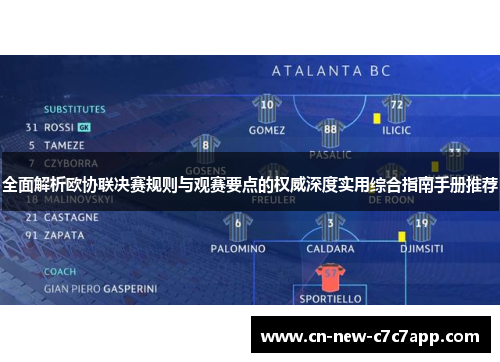 全面解析欧协联决赛规则与观赛要点的权威深度实用综合指南手册推荐